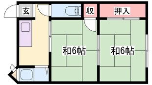 浦岡マンションの物件間取画像